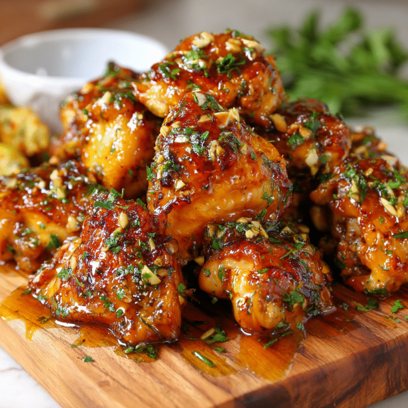 Honey butter chicken recipe featuring tender chicken thighs glazed in a sweet butter sauce, perfect for autumn family meals.