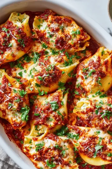 Delicious million dollar stuffed shells filled with creamy cheese and herbs, perfect comfort food for autumn and holiday gatherings.