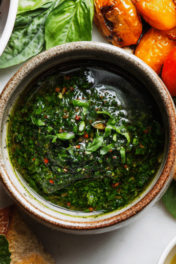 Very Incredible Basil Sauce made with fresh basil, garlic, and Parmesan, ideal for pasta and holiday dishes.
