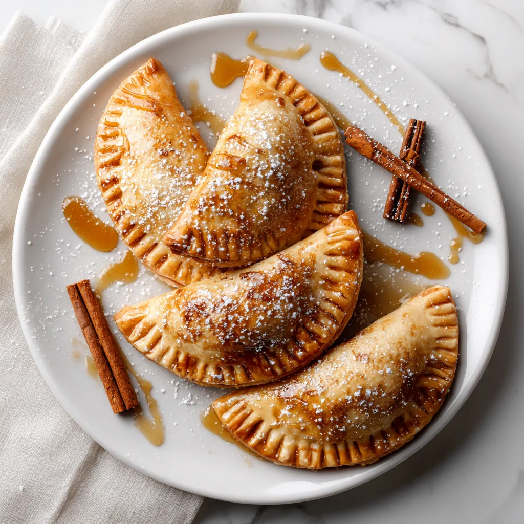 Brown Butter Apple Hand Pies with flaky crust and spiced apple filling, perfect autumn dessert, ideal for holidays, Thanksgiving and Christmas, homemade, easy baking.