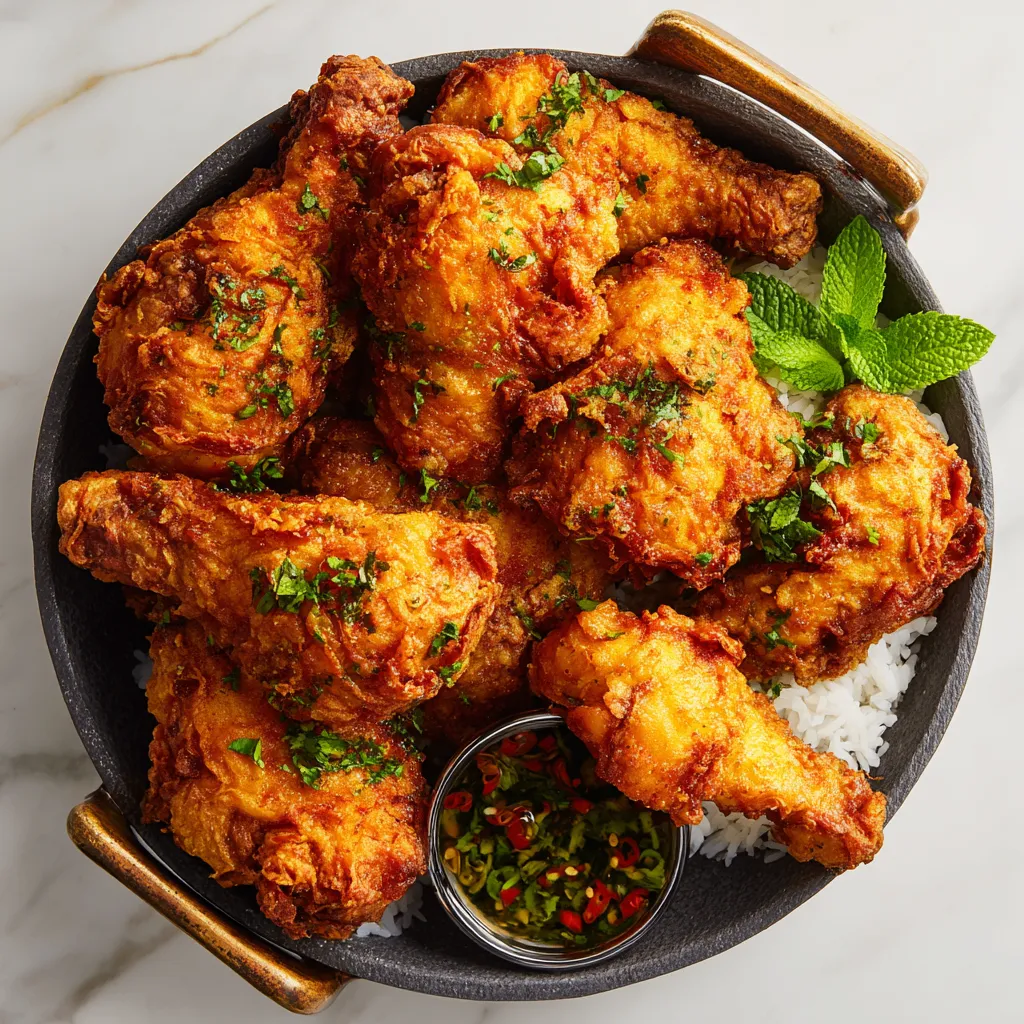 Crispy Vietnamese fried chicken with a flavorful buttermilk marinade, a must-try recipe for holidays and gatherings.
