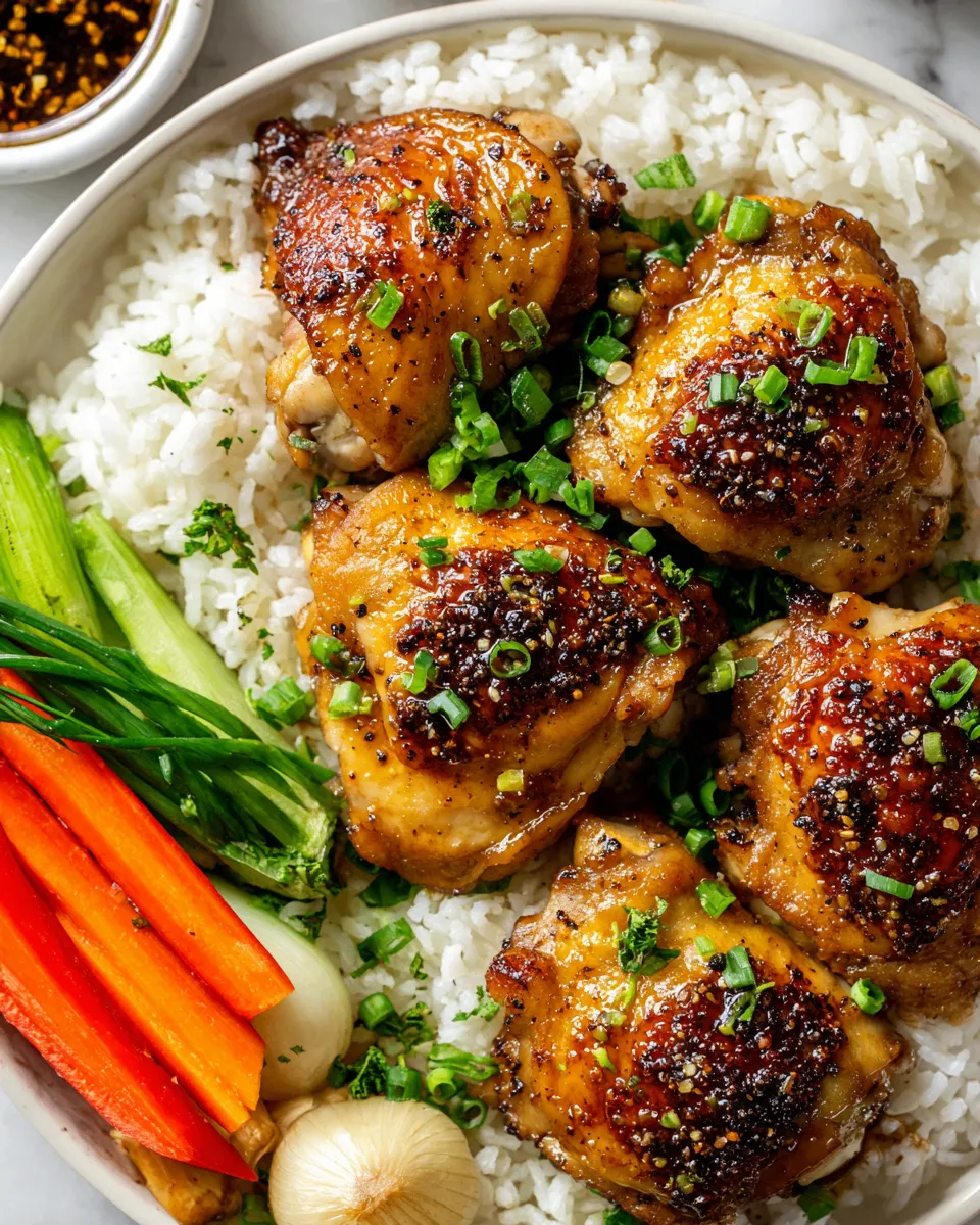 Crispy black pepper chicken stir-fry served with scallions and ginger, perfect for festive gatherings and holiday feasts.