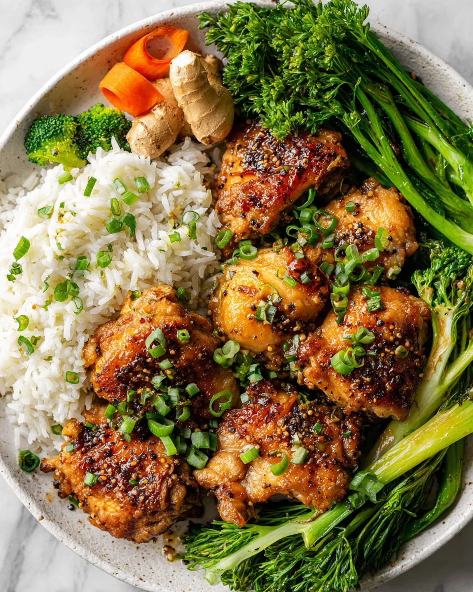 Crispy black pepper chicken stir-fry served with scallions and ginger, perfect for festive gatherings and holiday feasts.