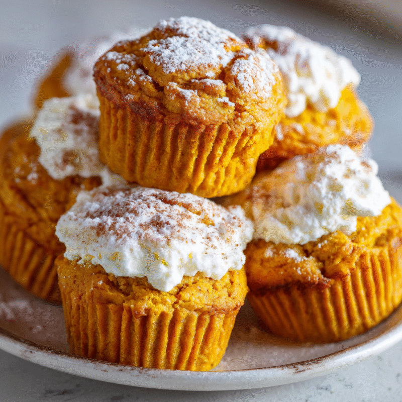 Delicious pumpkin cream cheese muffins with spiced batter and cream filling, perfect for fall baking. Enjoy fresh or freeze for later!