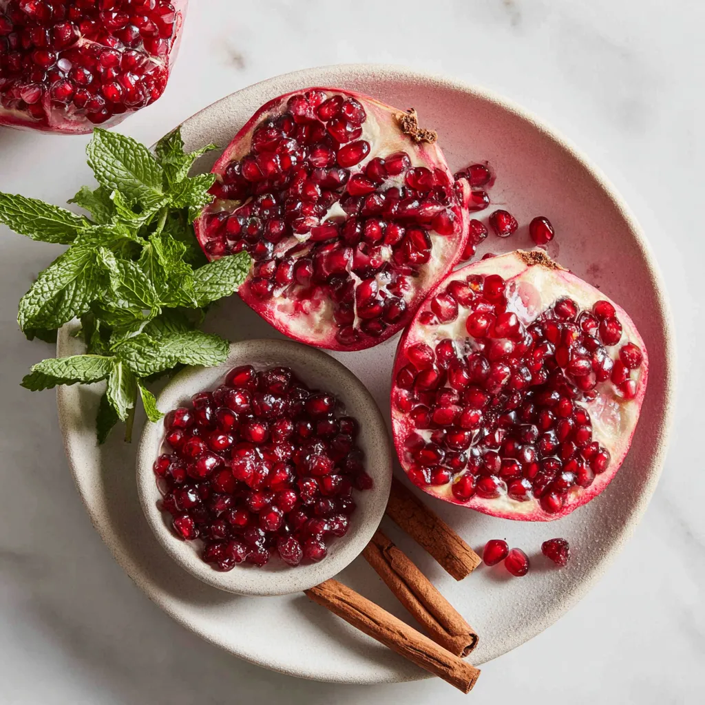 Effortlessly seed pomegranates using the soaking technique for a mess-free kitchen experience, ideal for festive meals.