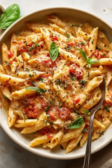 Creamy Marry Me Pasta with tomatoes and Parmesan, a delightful 30-minute dish for cozy dinners