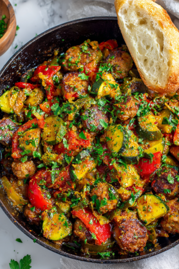 Delicious skillet sausage and zucchini dish packed with flavor, perfect for cozy dinners and quick weeknight meals.