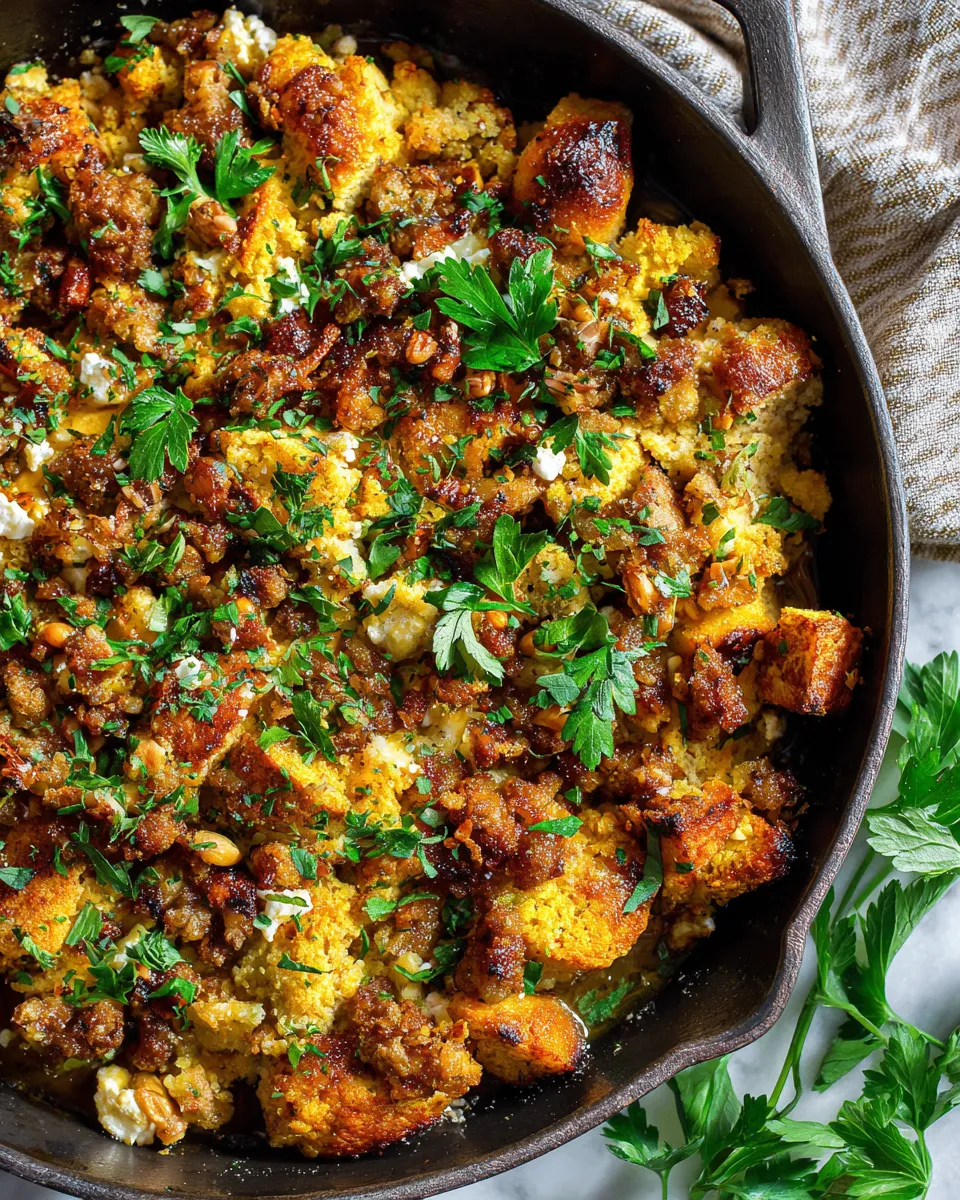 Baked hot honey infused feta chicken topped with creamy cheese, a perfect holiday dish.