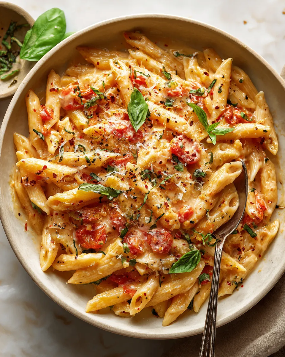 Creamy Marry Me Pasta with tomatoes and Parmesan, a delightful 30-minute dish for cozy dinners