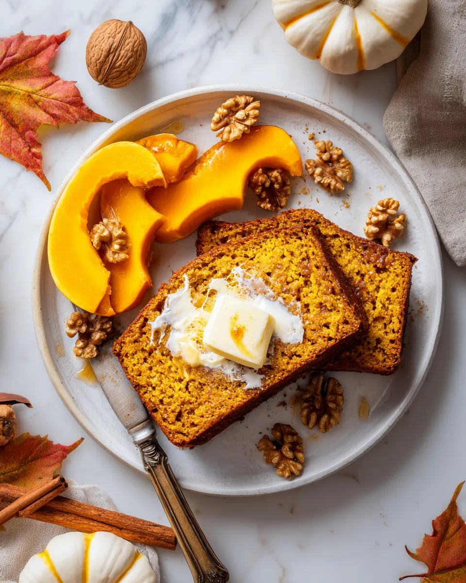 Moist spiced pumpkin bread recipe for autumn baking, featuring warm spices and rich pumpkin flavor, ideal for holiday gatherings.