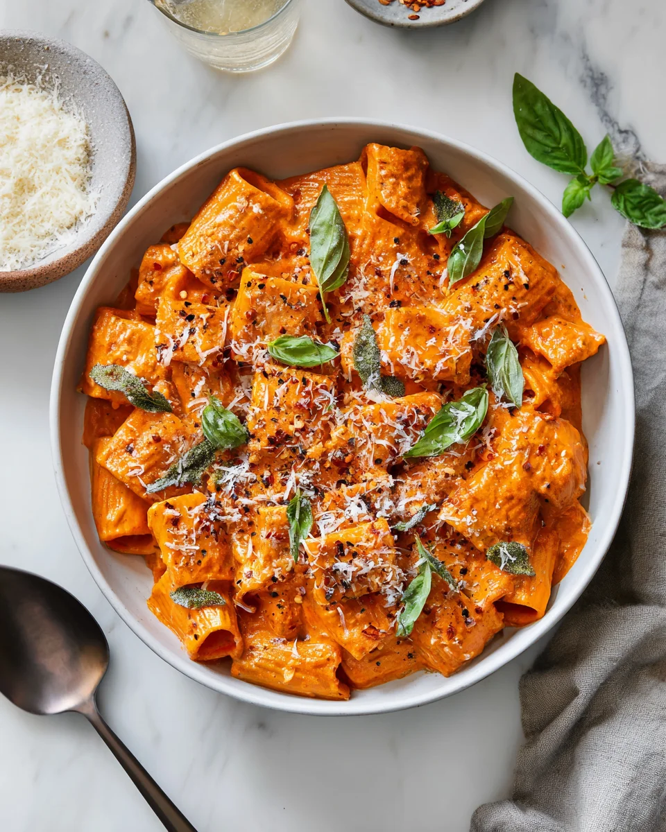 Comforting Spicy Rigatoni alla Vodka in 30 Minutes
