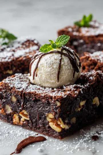 Fudgy simple easy brownies topped with chocolate chips, perfect for holiday gatherings, and easy to make in 40 minutes.