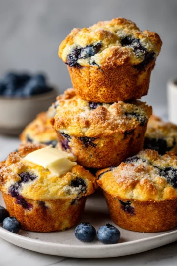 Deliciously fluffy blueberry muffins baked to perfection, ideal for breakfast or snacks, filled with fresh blueberries for a delightful taste.
