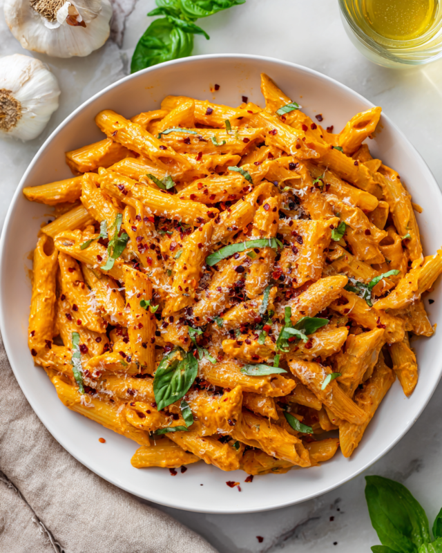 Creamy Spicy Pasta alla Vodka recipe, perfect for cozy nights and holiday gatherings. Easy one-pot dish ready in 30 minutes.