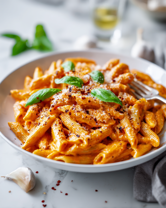 Creamy Spicy Pasta alla Vodka recipe, perfect for cozy nights and holiday gatherings. Easy one-pot dish ready in 30 minutes.