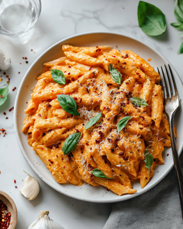 Creamy Spicy Pasta alla Vodka recipe, perfect for cozy nights and holiday gatherings. Easy one-pot dish ready in 30 minutes.